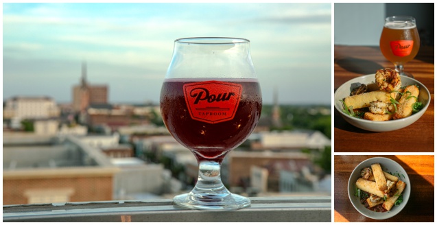rooftop beer at pour taproom