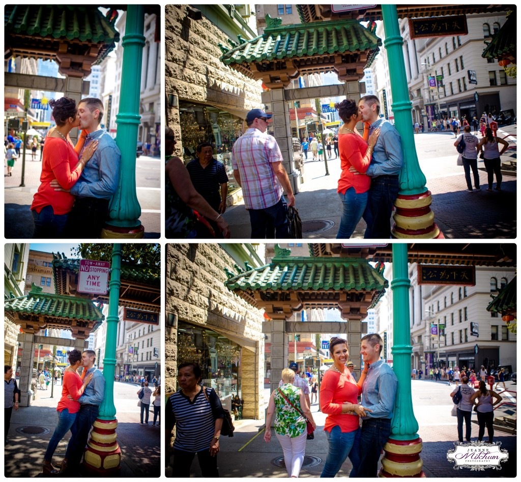 china town engagement session 
