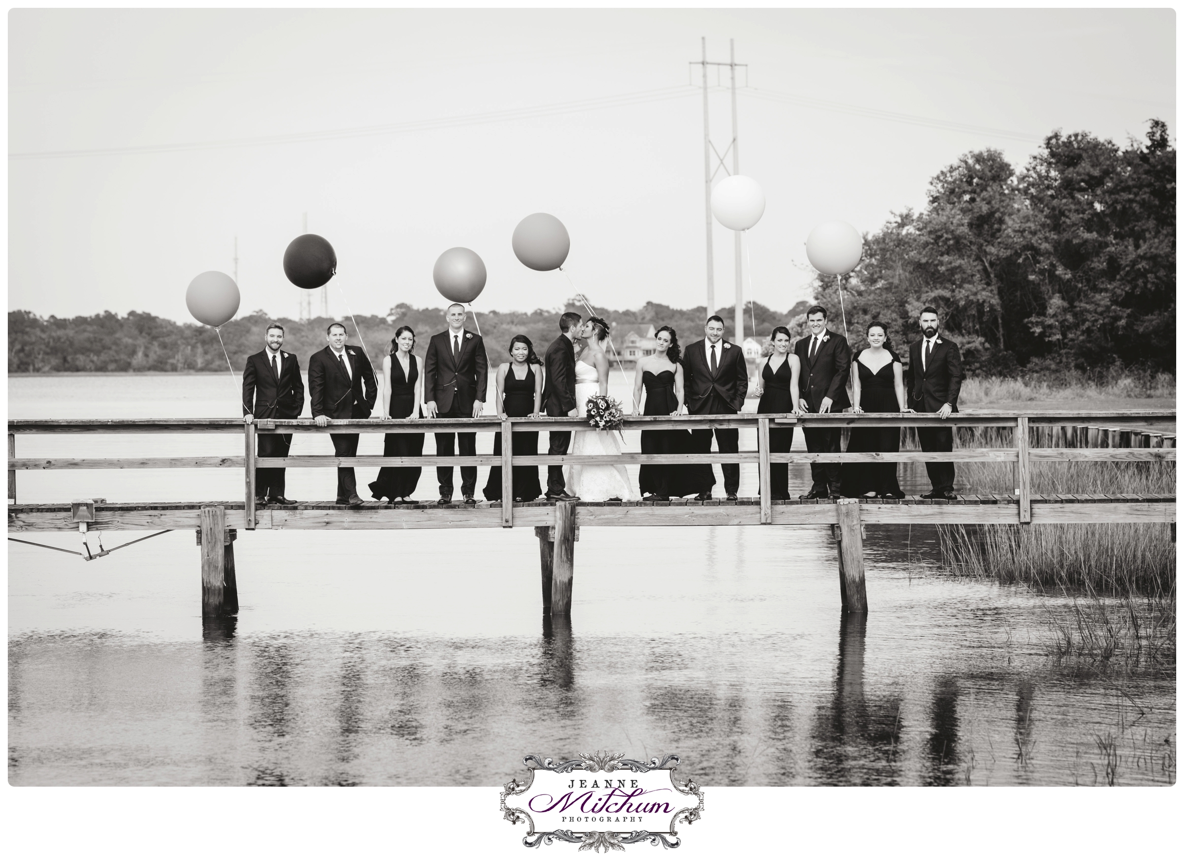 coastal wedding party image